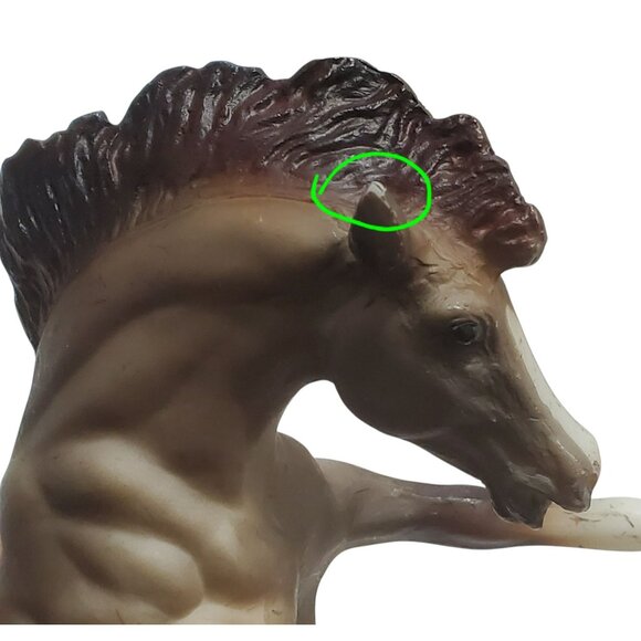 1998 Breyer Bucking Bronco Rearing Horse #730 Brown Matte Rose Dun Classic Rodeo - Picture 10 of 16